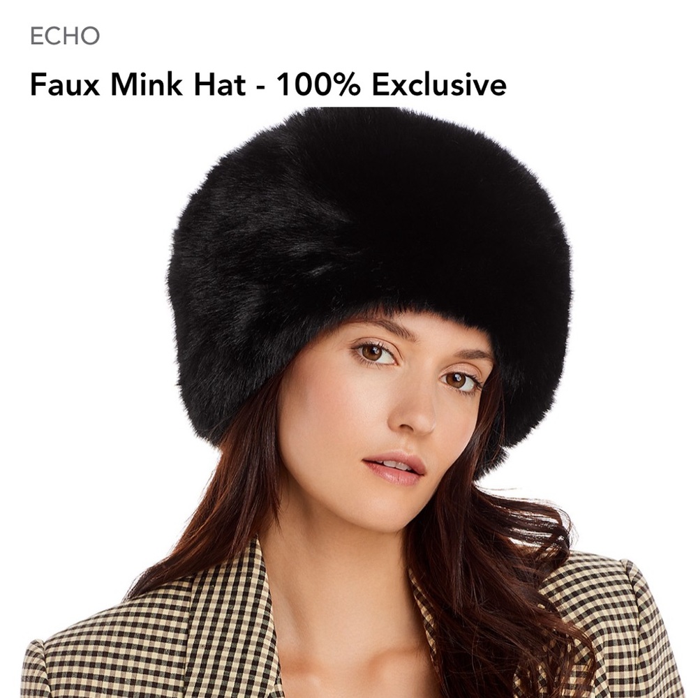 NWT! Echo Faux Mink Winter Hat